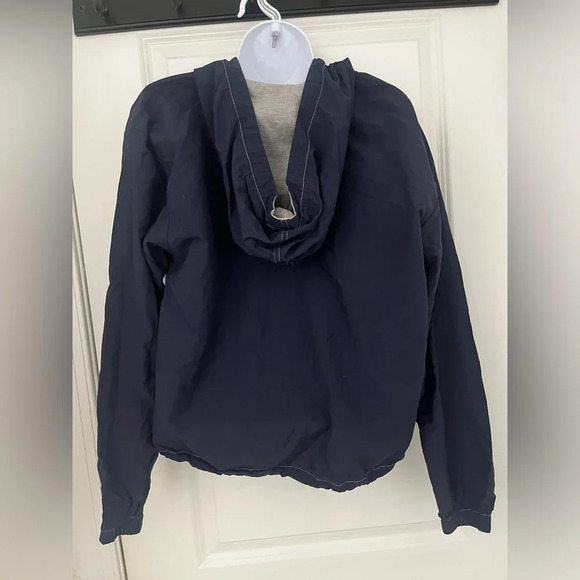 Luxury Blanc noir navy pullover hoodie jacket sleek chic y2k coastal core - Picture 3 of 4